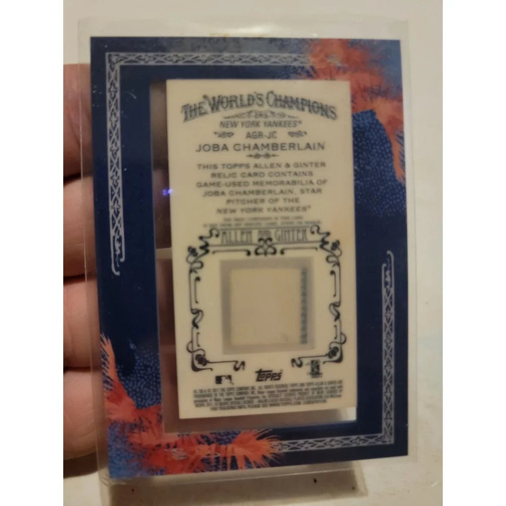 2011 TOPPS ALLEN GINTER JOBA CHAMBERLAIN New York Yankees #AGR-JC JERSEY